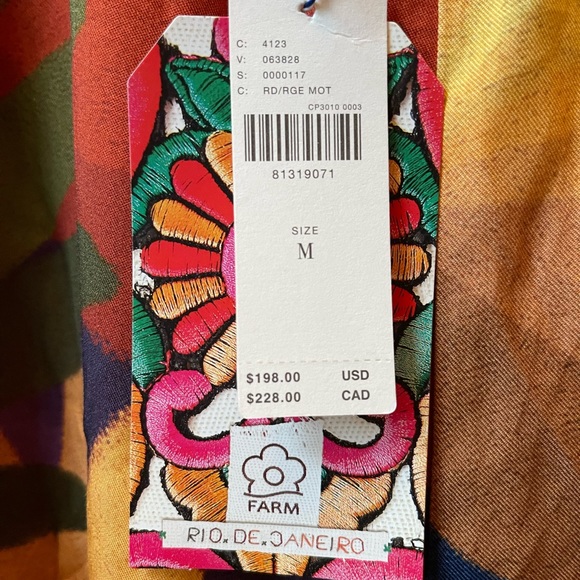 Farm Rio NWT Carioca “Winter” Overalls; Sz Med; top rated & sold out @anthro - Picture 9 of 11